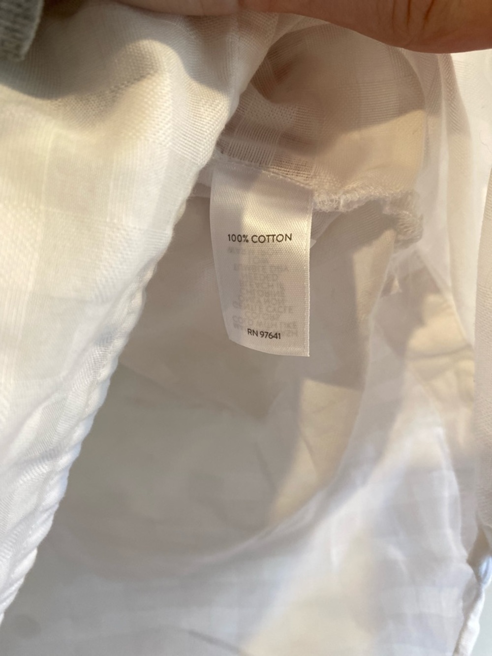 J. Jill White Tonal Check Side Button Tunic - 1X - Picture 4 of 10